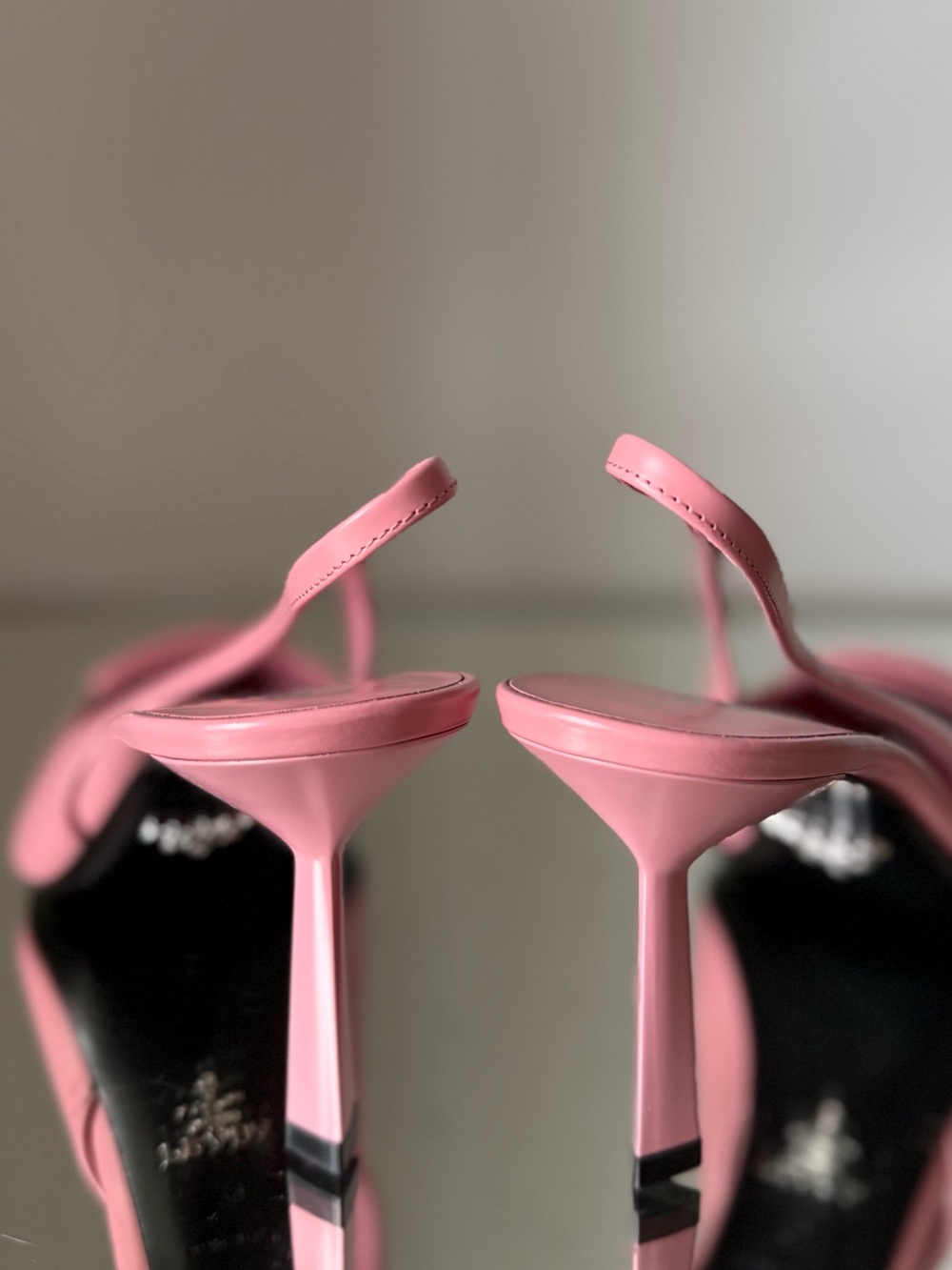 Prada 75mm brushed leather slingback pumps $1,270 39 - Picture 8 of 13